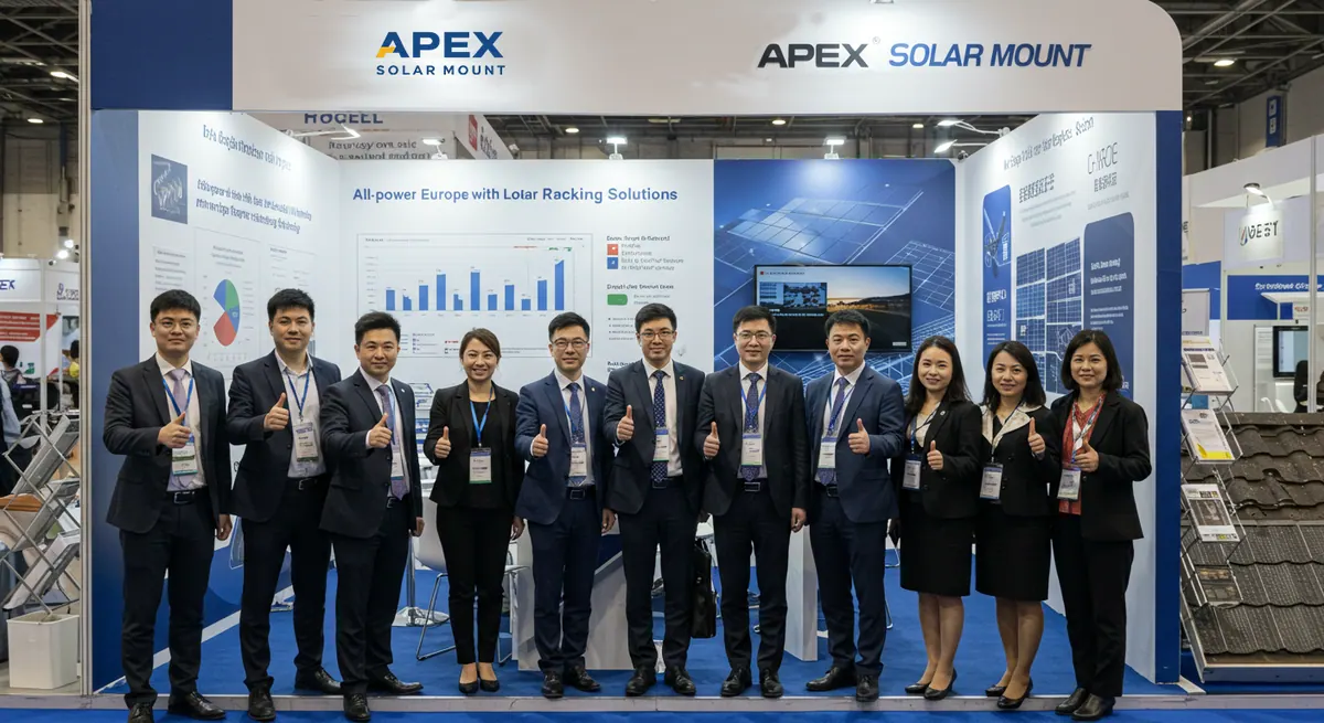Apex Solar Mount exhibition team